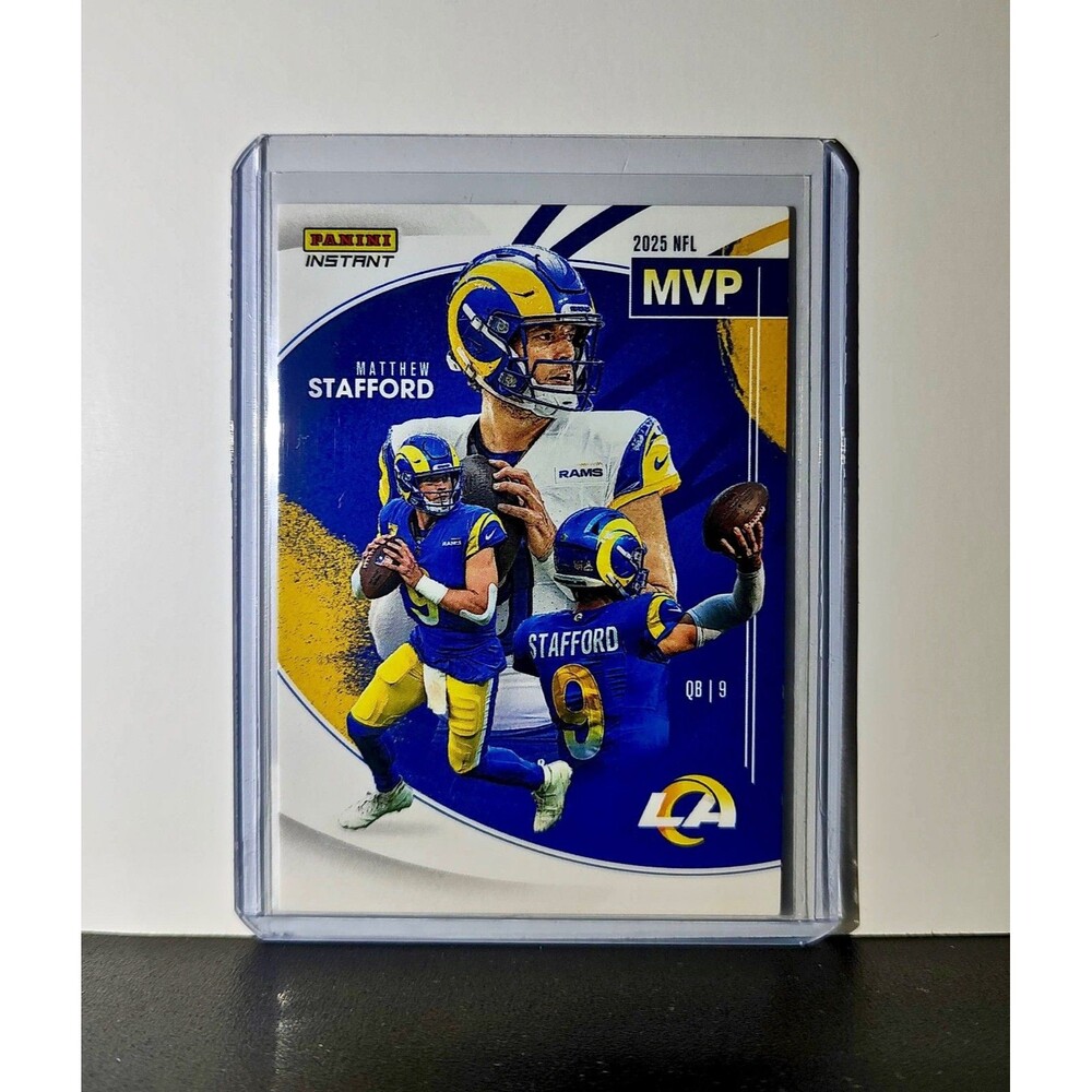 Matthew Stafford 2025 Panini NFL MVP Football Card Las Angeles Rams 1 of 1978